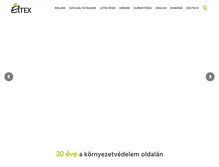 Tablet Screenshot of eltex.hu